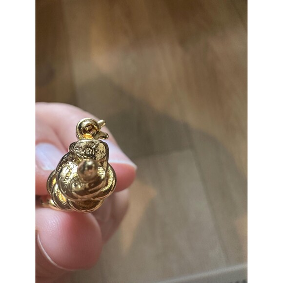 1970s Vintage Givenchy Large Gold Glass Pearl Stick Pin - Picture 5 of 6